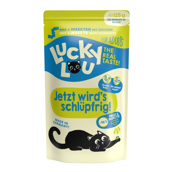 Lucky Lou Adult Rund & Insecten, 125 g (zakje)