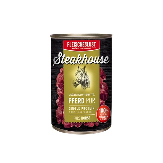 Fleischeslust Steakhouse Tinned Pure Horse, 400 g