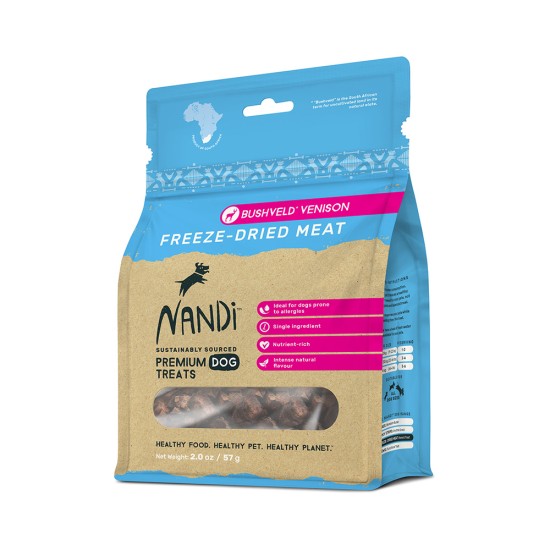 Nandi Freeze Dried Treats Bushveld Venison