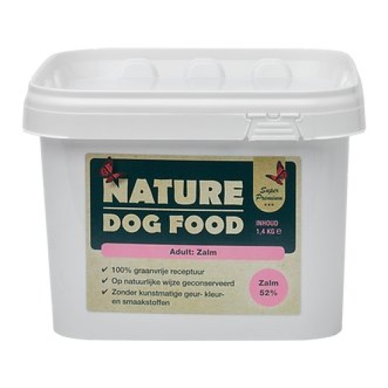 Nature Dog Food Zalm, 1,4 kg