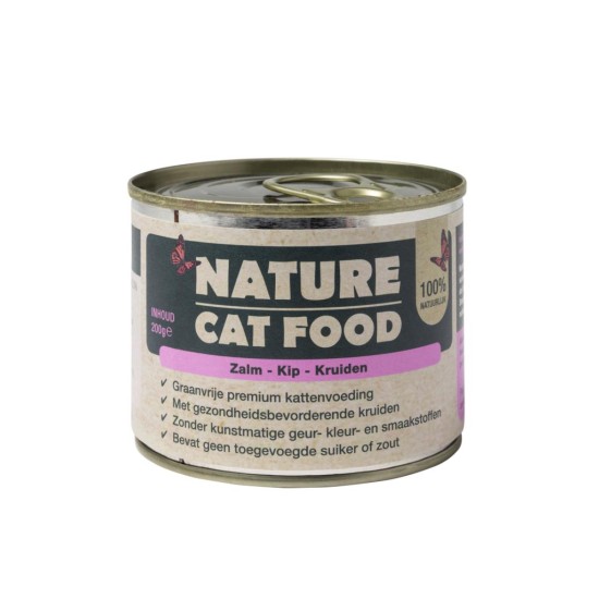 Nature Cat Food Blik Zalm & Kip