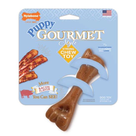 Nylabone Gourmet Puppy Femur Bacon Small