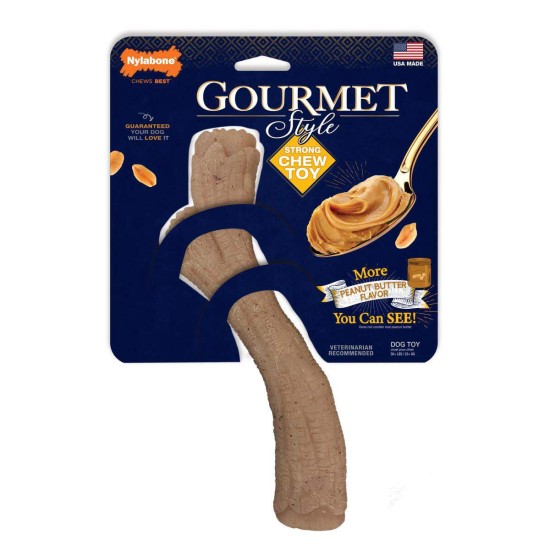 Nylabone Gourmet Stick Peanut Butter, medium