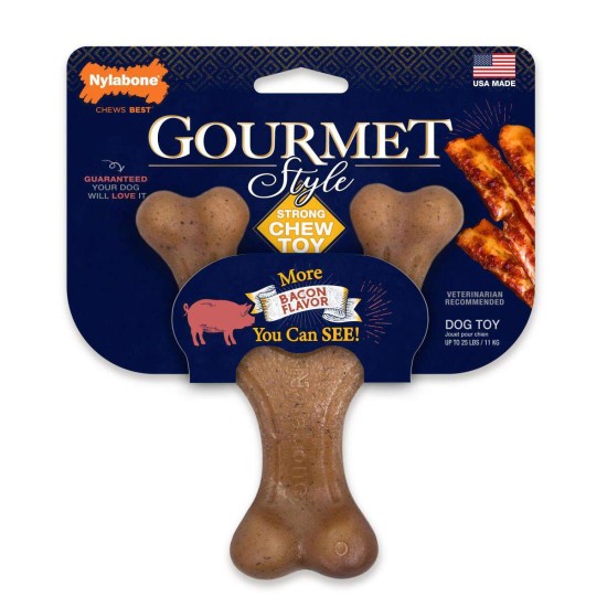 Nylabone Gourmet Wish Bone Bacon, small