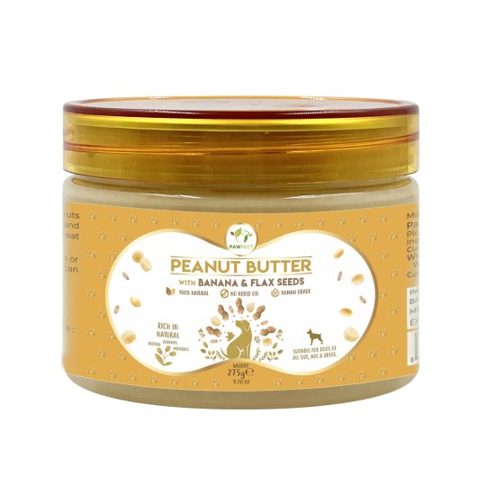 Pawfect Peanut Butter Banaan & Lijnzaad, 275 g