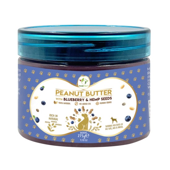 Pawfect Peanut Butter Blueberry & Hennep, 275 g