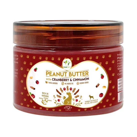 Pawfect Peanut Butter Cranberry & Kaneel, 275 g