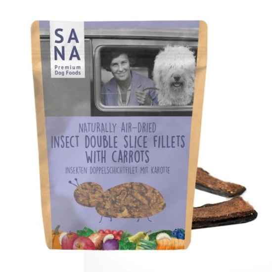 Sana Dog Double Slice Fillets insect met wortel