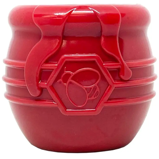 Sodapup Holiday Pup-X-Rubber Honey Pot Large Rood