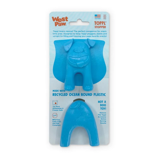 West Paw Toppl Stopper 2-pack, blauw