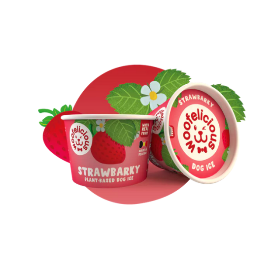 Woofelicious Strawbarky Cup