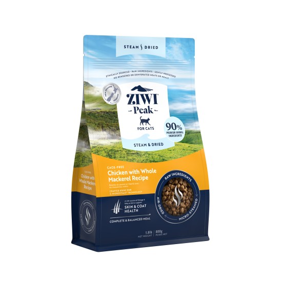 ZiwiPeak Kat Steam & Dried Kip, 800 g