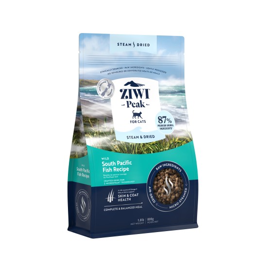 ZiwiPeak Kat Steam & Dried Vis, 800 g