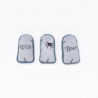 Zippy Paws Halloween Miniz 3-pack Tombstones